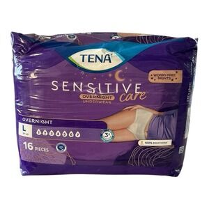 TENA‎ - Sensitive Care Overnight Underwear (16ct) - Leak Protection